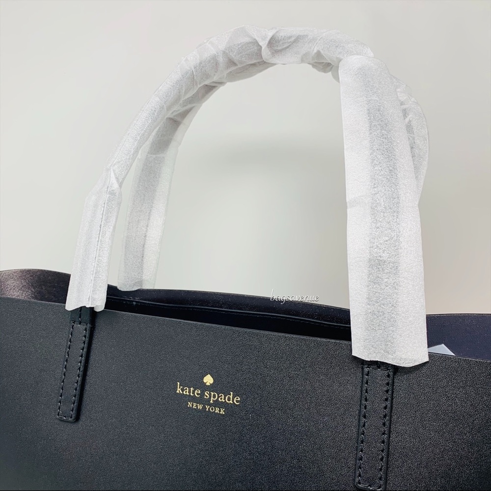 Kate spade NY little len Clifton lane black tote - Picture 3 of 8